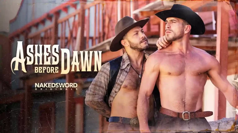 Paddy O'Brian barebacks John Brachalli Ashes Before Dawn cowboy gay porn